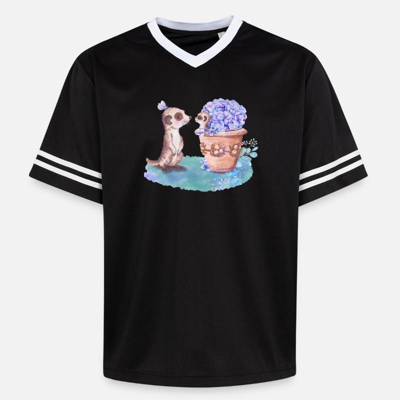Suricate - T-shirt de foot unisexe en mesh - noir/blanc