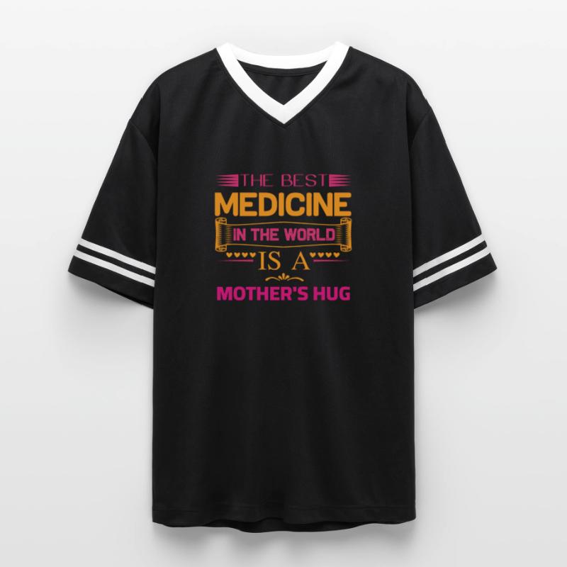 Muttertag, Muttertag, Muttertag, Muttertag, Muttertag Unisex Football Style Mesh T-Shirt