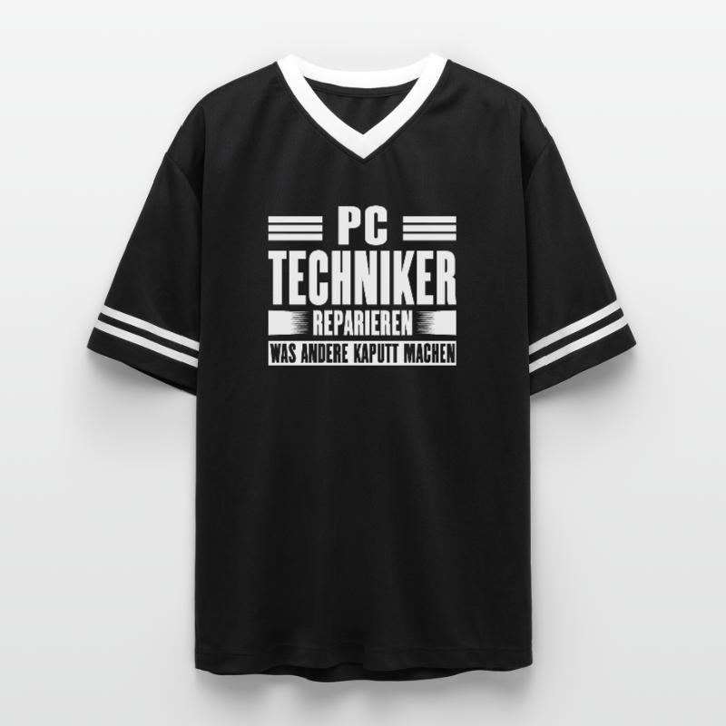 Service Technician Support Solution Devis Service PC T-shirt de foot unisexe en mesh