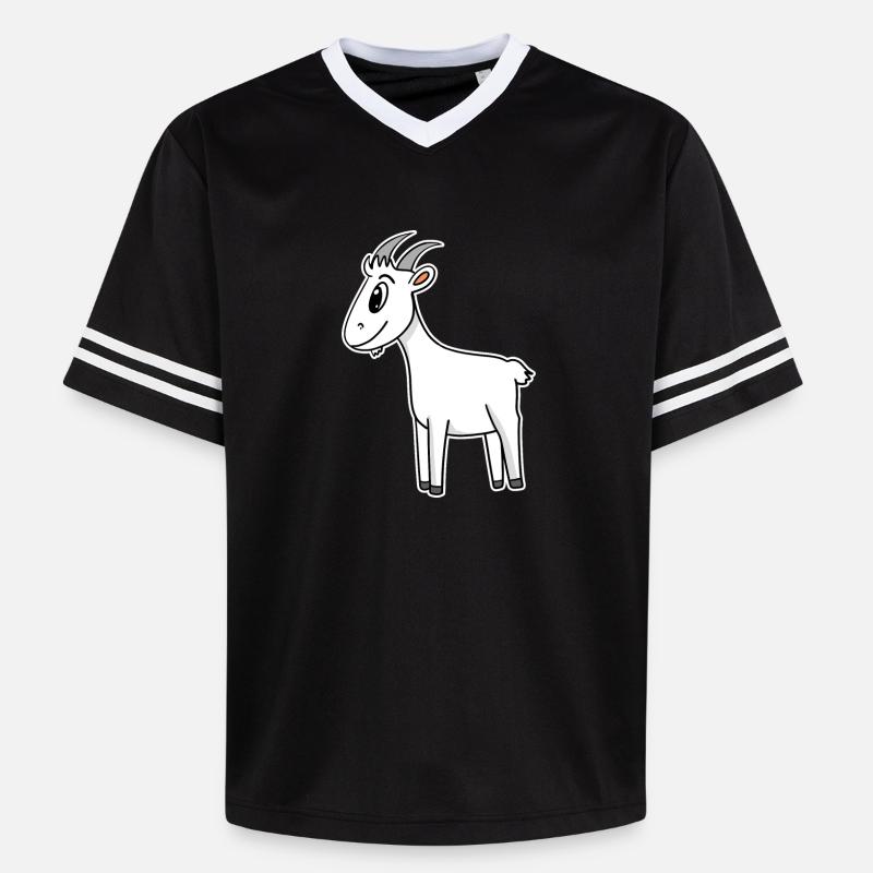 Chèvre Chèvre Chèvre - T-shirt de foot unisexe en mesh - noir/blanc