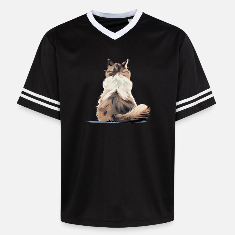 Poupée de chiffon - T-shirt de foot unisexe en mesh - noir/blanc