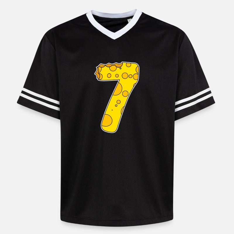 Graphique 7 - T-shirt de foot unisexe en mesh - noir/blanc