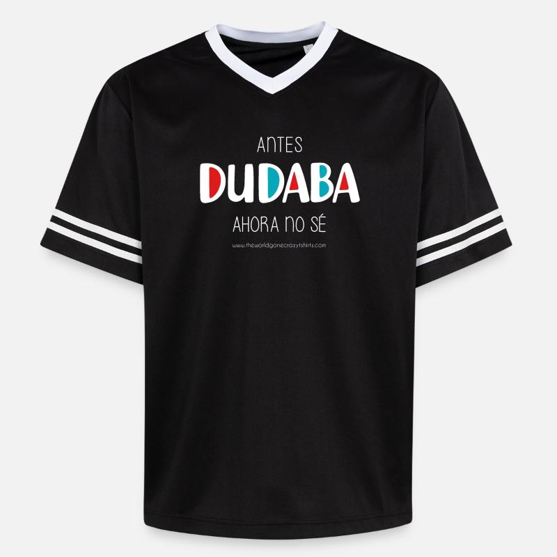 J’avais l’habitude de douter (sombre) - T-shirt de foot unisexe en mesh - noir/blanc
