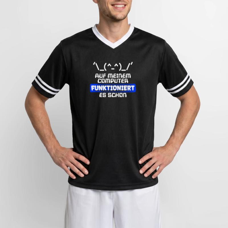 Computer Developer Software Developer Statement Unisex Football Style Mesh T-Shirt