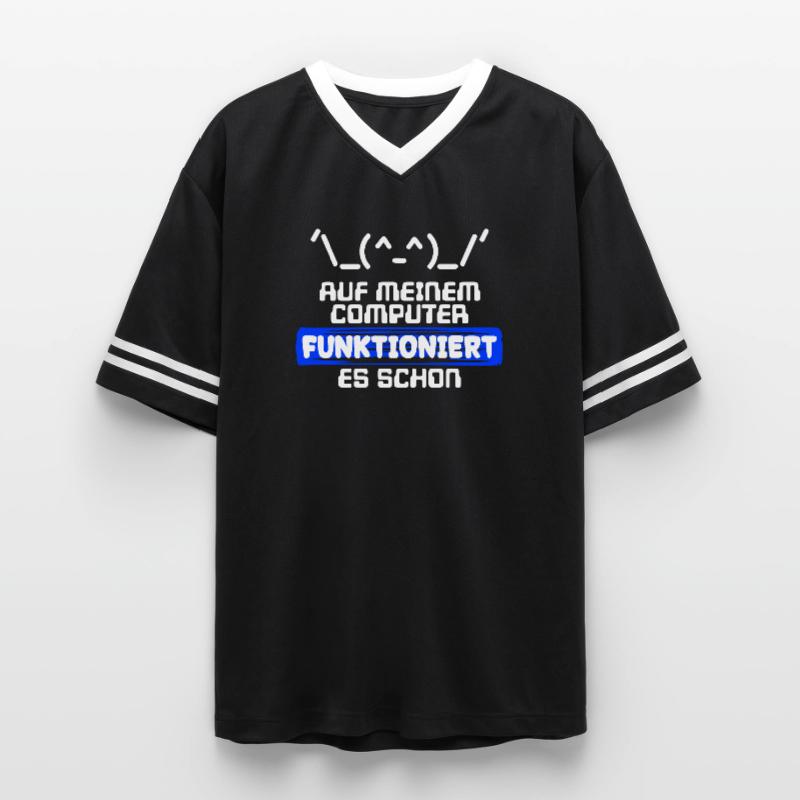 Computer Developer Software Developer Statement Unisex Football Style Mesh T-Shirt