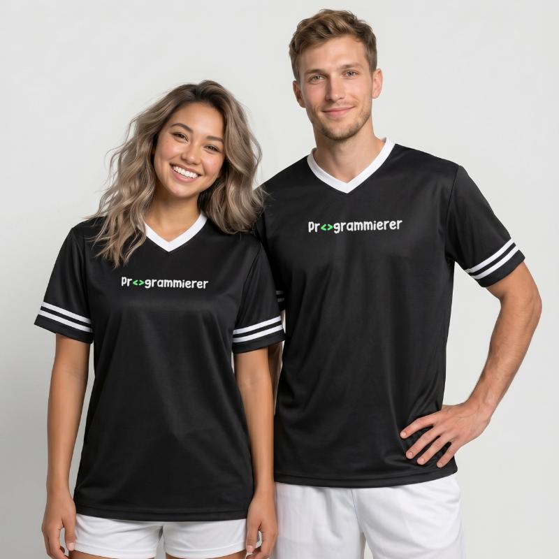 Programmer, Geek, Scripting, Code, Nerd Unisex Football Style Mesh T-Shirt