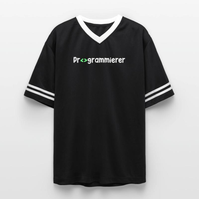 Programmeur, Geek, Script, Code, Nerd T-shirt de foot unisexe en mesh