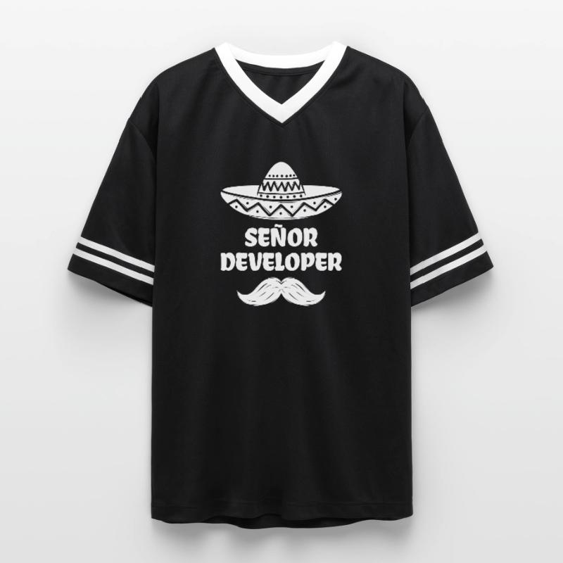 Déclaration du développeur Code Informatique Geek Scripting T-shirt de foot unisexe en mesh