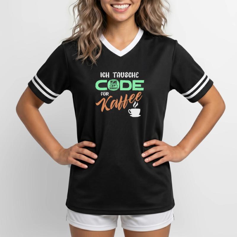 Code Développeur de déclaration Programmeur Ordinateur T-shirt de foot unisexe en mesh