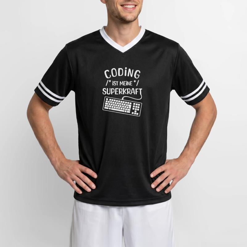 Instruction de script de code Développeur Computergeek T-shirt de foot unisexe en mesh