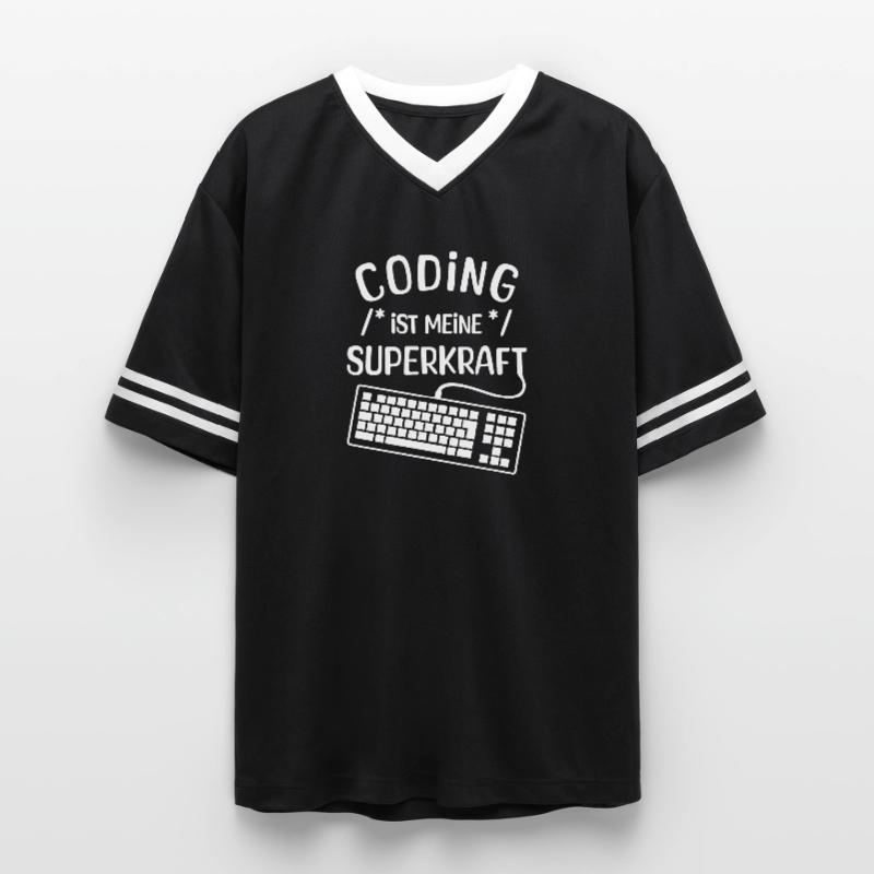 Instruction de script de code Développeur Computergeek T-shirt de foot unisexe en mesh