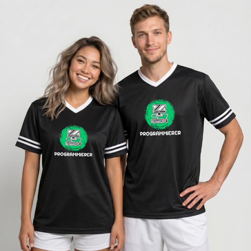 Computerfreak Skripting Developer Programmierer Unisex Football Style Mesh T-Shirt
