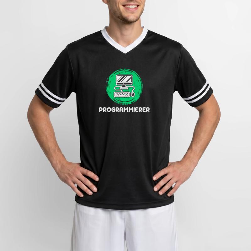 Computerfreak Skripting Developer Programmierer Unisex Football Style Mesh T-Shirt