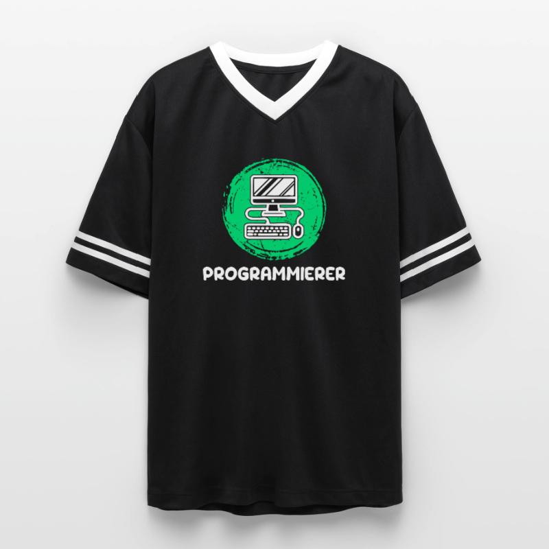 Computerfreak Skripting Developer Programmierer Unisex Football Style Mesh T-Shirt