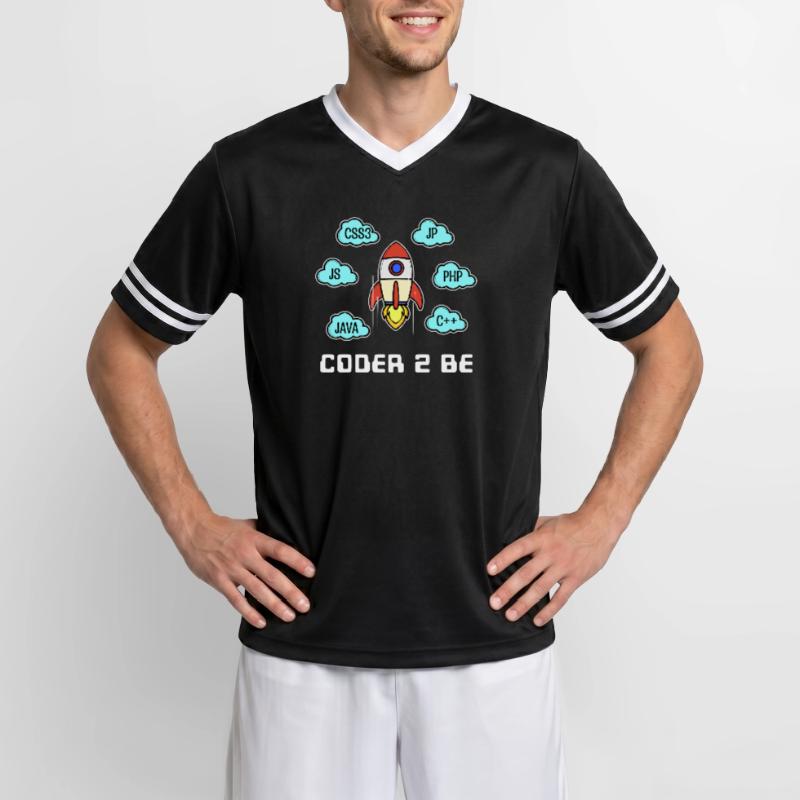 Déclaration du développeur Css Php Java C++ Programmeur T-shirt de foot unisexe en mesh