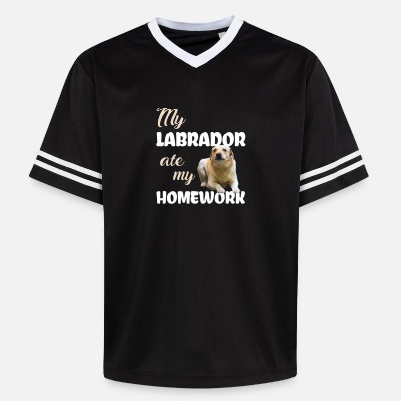 Devoirs du Labrador - T-shirt de foot unisexe en mesh - noir/blanc