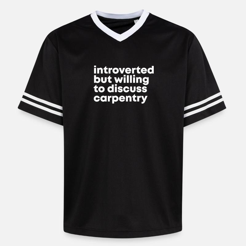 menuiserie - T-shirt de foot unisexe en mesh - noir/blanc