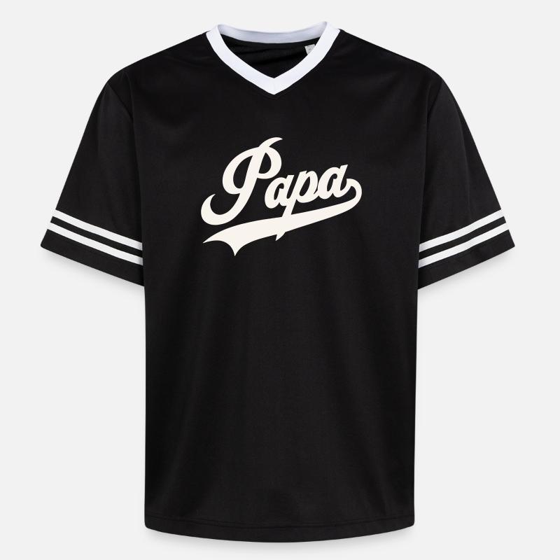 Script classique de Papa - T-shirt de foot unisexe en mesh - noir/blanc
