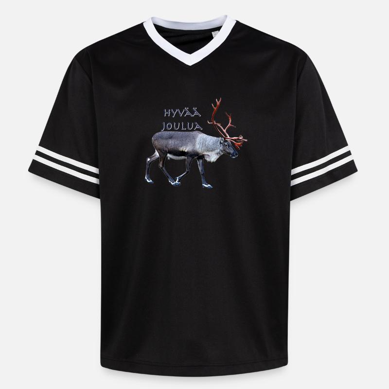 Hyvaa Joulua - T-shirt de foot unisexe en mesh - noir/blanc