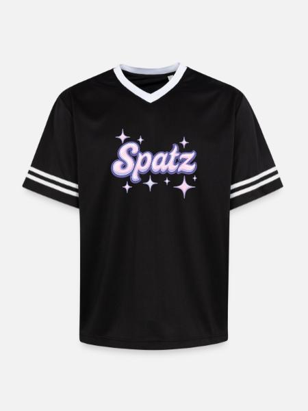 Spatz / Y2K Design - T-shirt de foot unisexe en mesh - noir/blanc