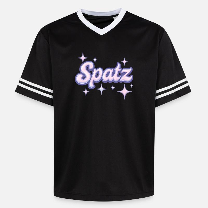 Spatz / Y2K Design - T-shirt de foot unisexe en mesh - noir/blanc