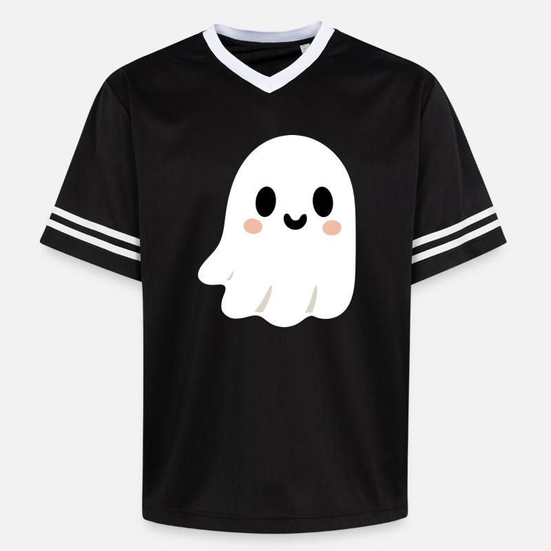 Fantôme mignon  - T-shirt de foot unisexe en mesh - noir/blanc