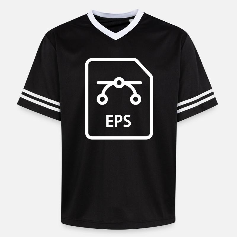 Fichier EPS - T-shirt de foot unisexe en mesh - noir/blanc