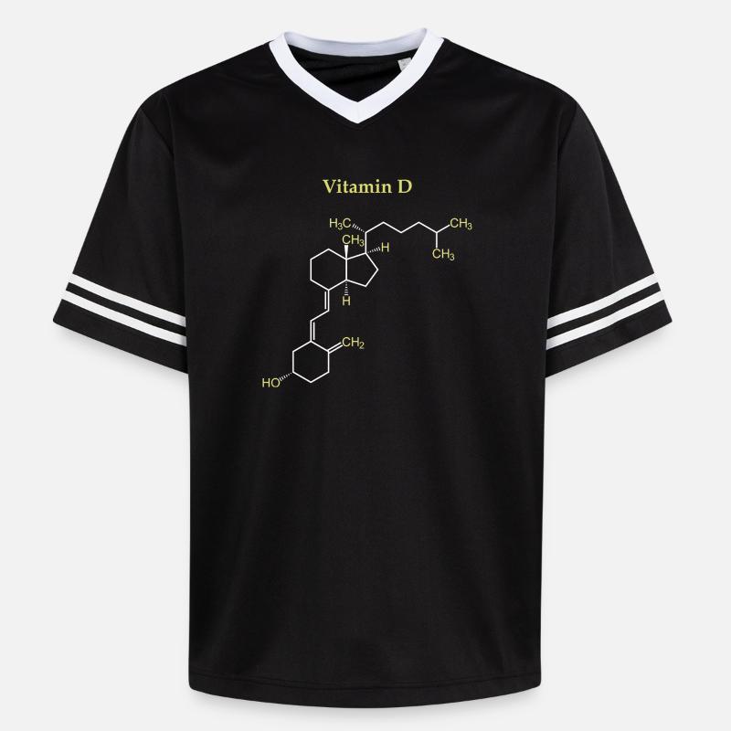 Structure Vitamine D - T-shirt de foot unisexe en mesh - noir/blanc