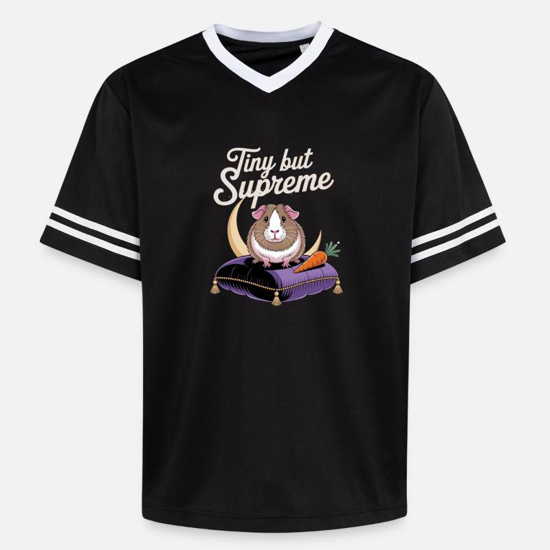 Minuscule mais cochon d’Inde - T-shirt de foot unisexe en mesh - noir/blanc