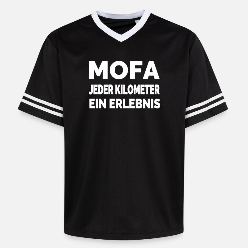 Mobylette - T-shirt de foot unisexe en mesh - noir/blanc