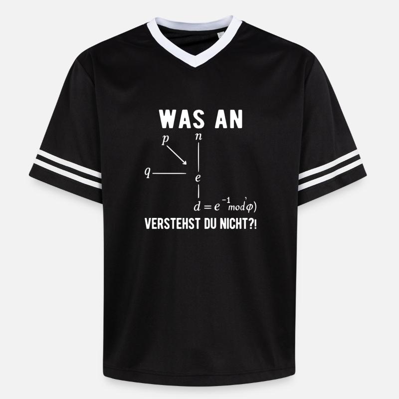 Informatiker Programmierer Computer Nerd Spruch  - Unisex Football Style Mesh T-Shirt - Schwarz/Weiß
