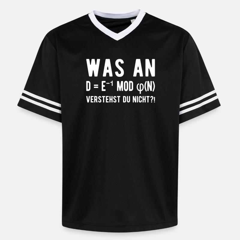 Informatiker Informatik Student Programmierer  - Unisex Football Style Mesh T-Shirt - Schwarz/Weiß