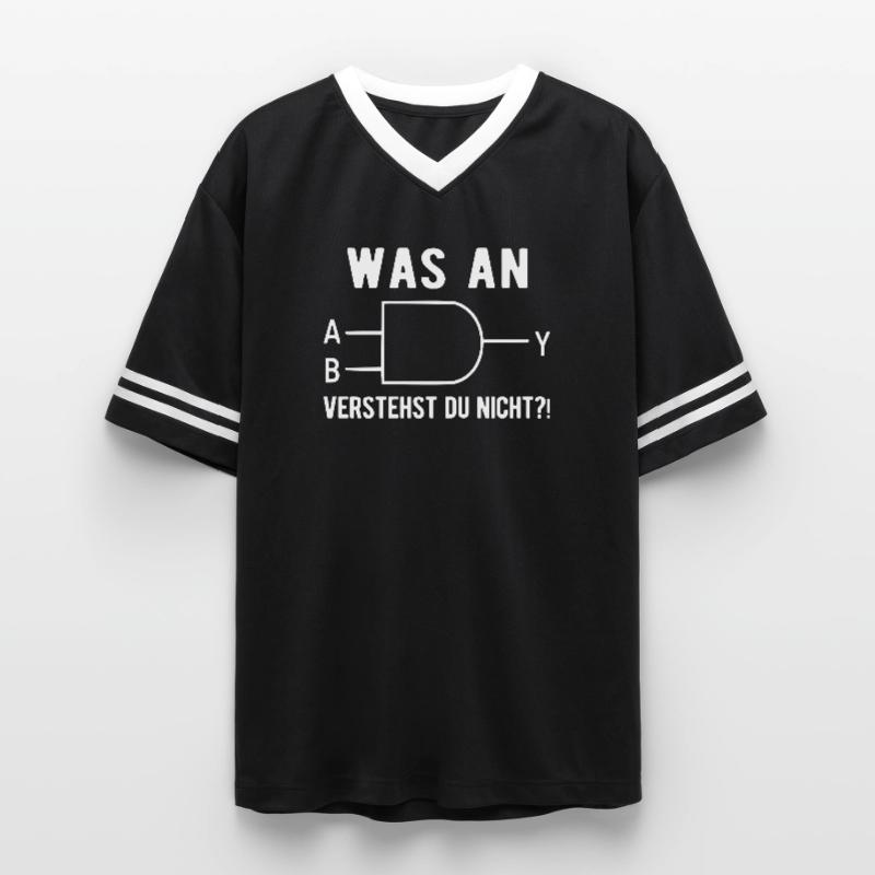 Computer Informatiker Nerd Programmierer Admin Ges Unisex Football Style Mesh T-Shirt