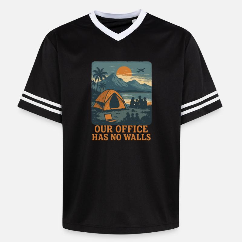 Numérique - T-shirt de foot unisexe en mesh - noir/blanc