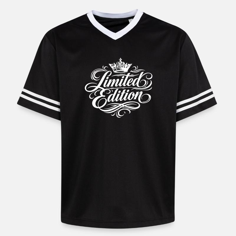 Édition limitée - T-shirt de foot unisexe en mesh - noir/blanc