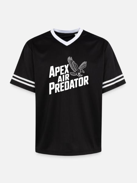 Apex Air Predator - Unisex Football Style Mesh T-Shirt - black/white