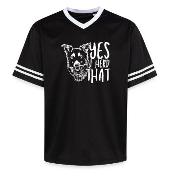 Wolf head with handwritten text - Unisex Football Style Mesh T-Shirt - black/white - Front - AI Model Female 172 light (172cm) & AI Model Male 185 light (185cm)