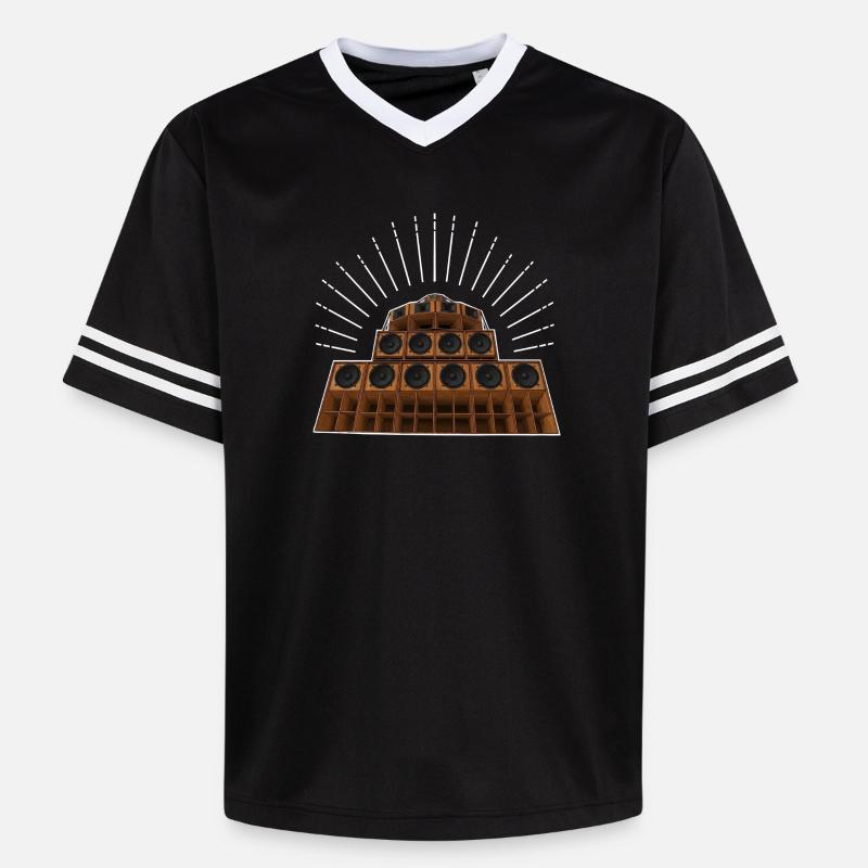 Système de sonorisation - T-shirt de foot unisexe en mesh - noir/blanc