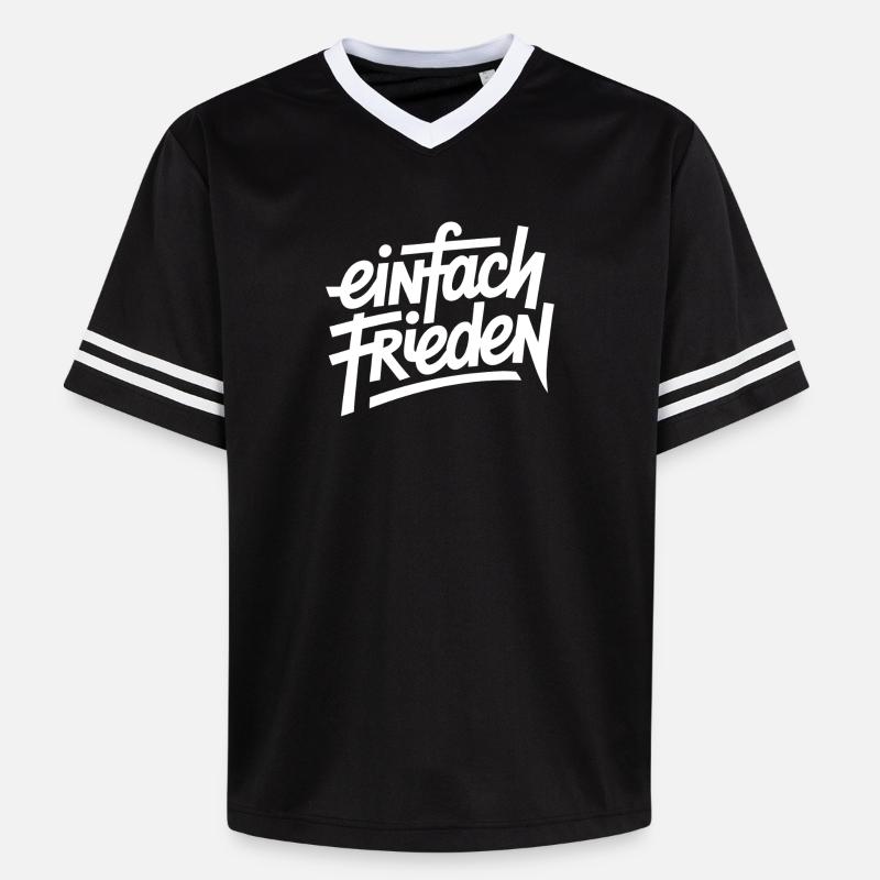Simplement la paix - T-shirt de foot unisexe en mesh - noir/blanc
