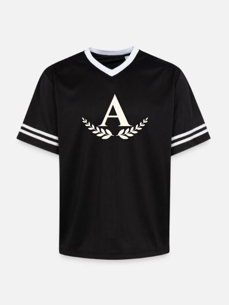A - T-shirt de foot unisexe en mesh - noir/blanc