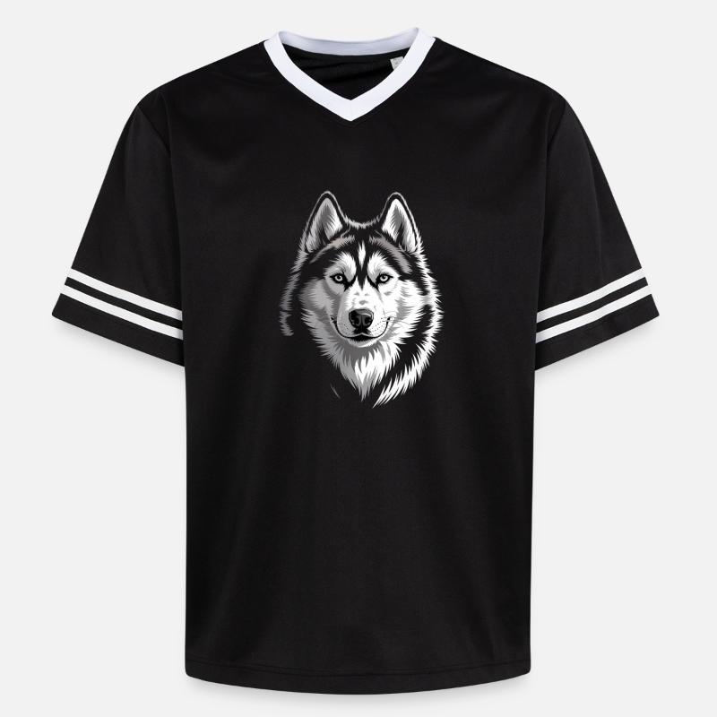 Rauque - T-shirt de foot unisexe en mesh - noir/blanc