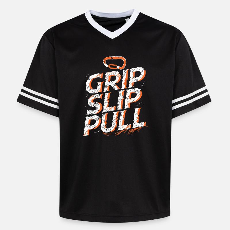 Grip Slip Pull Aventure Escalade - T-shirt de foot unisexe en mesh - noir/blanc