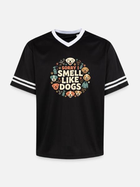 Zwingertechniker, Zwingerassistent, Tierpflege - Unisex Football Style Mesh T-Shirt - Schwarz/Weiß