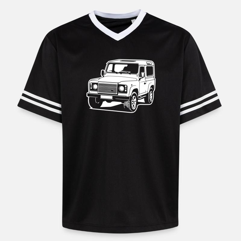 Defender (Image différente) - Unisex Football Style Mesh T-Shirt - noir/blanc