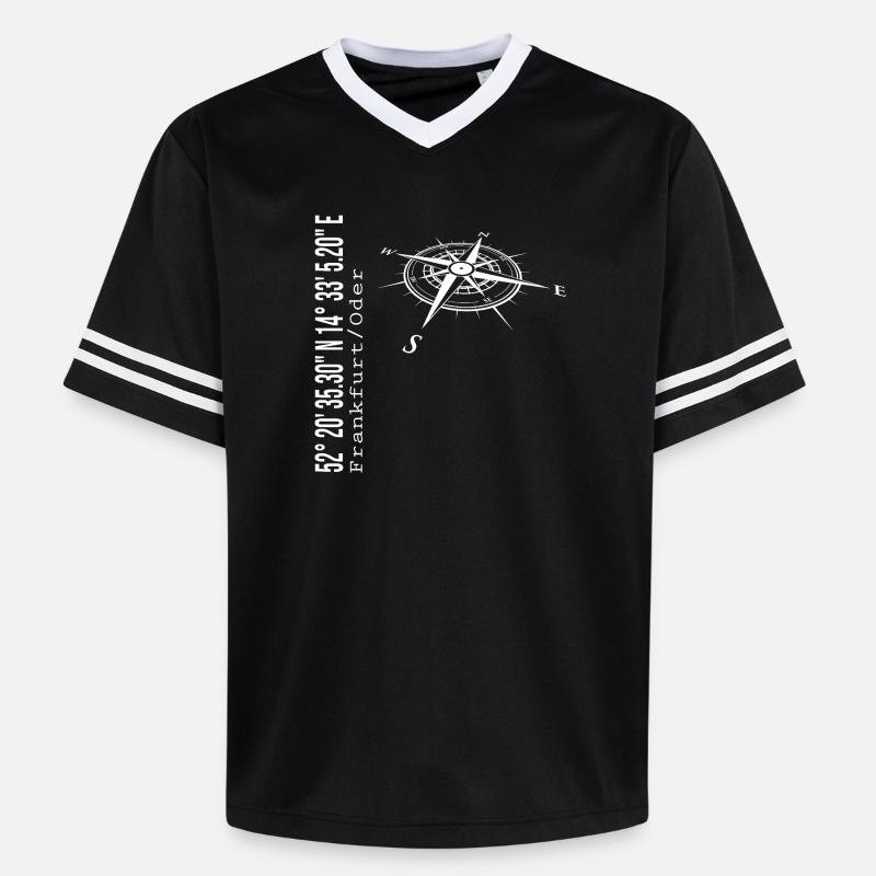 Francfort / Oder - T-shirt de foot unisexe en mesh - noir/blanc
