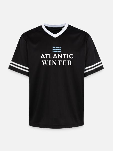 ATLANTEA - Atlantic Winter Edition - T-shirt de foot unisexe en mesh - noir/blanc