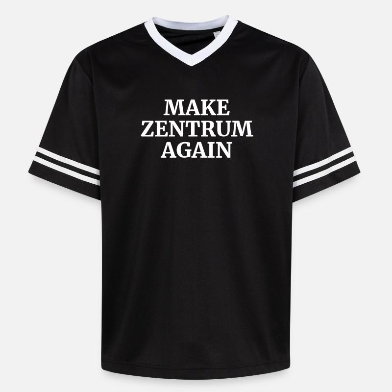 Refaire le centre - T-shirt de foot unisexe en mesh - noir/blanc