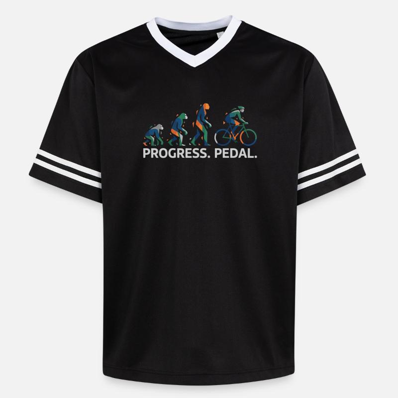 Évolution de la pédale Progress - T-shirt de foot unisexe en mesh - noir/blanc