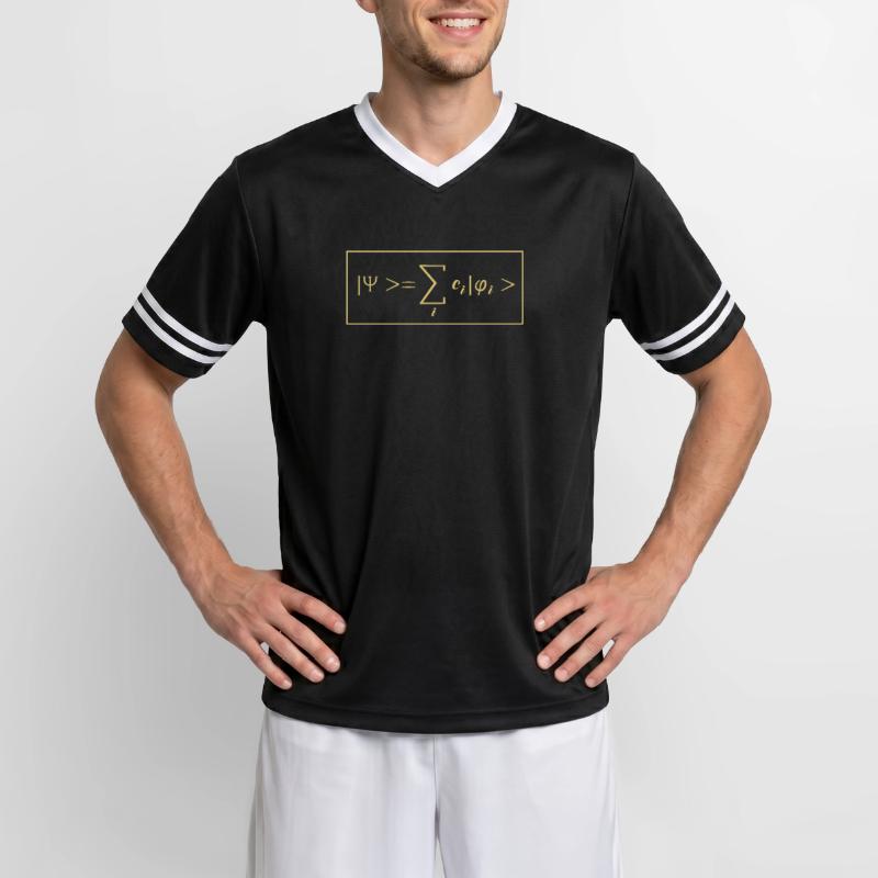 Quantum Physics Quantum Physics Quantum Leap Unisex Football Style Mesh T-Shirt