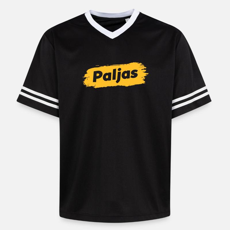 Paljas - Dialecte anversois - T-shirt de foot unisexe en mesh - noir/blanc